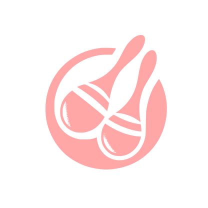 Logo with Musical Maracas #ffa6a6
