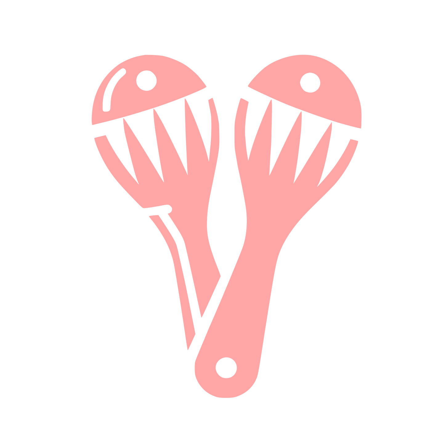 Maracas Logo Design #ffa6a6