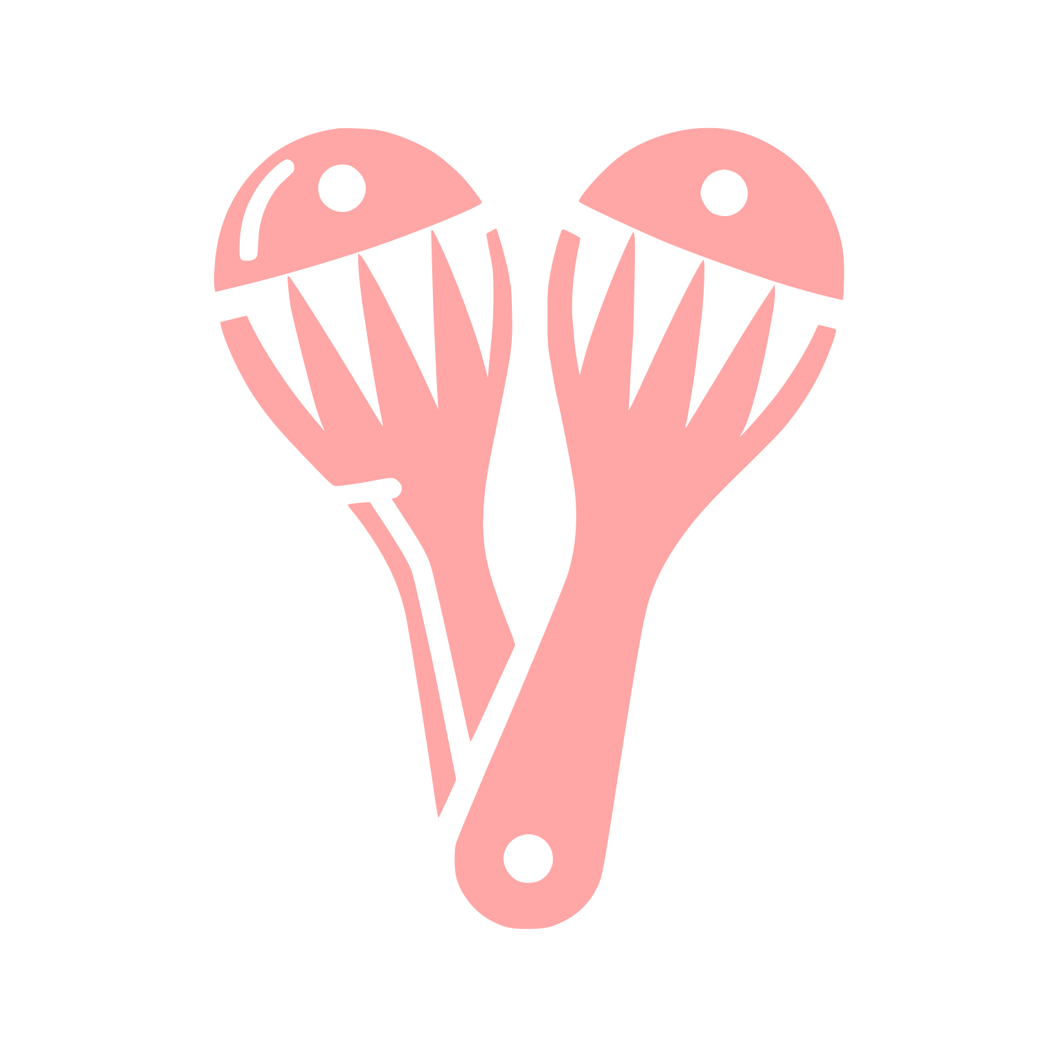 Maracas Logo Design #ffa6a6