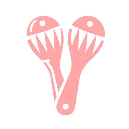 Maracas Logo Design #ffa6a6