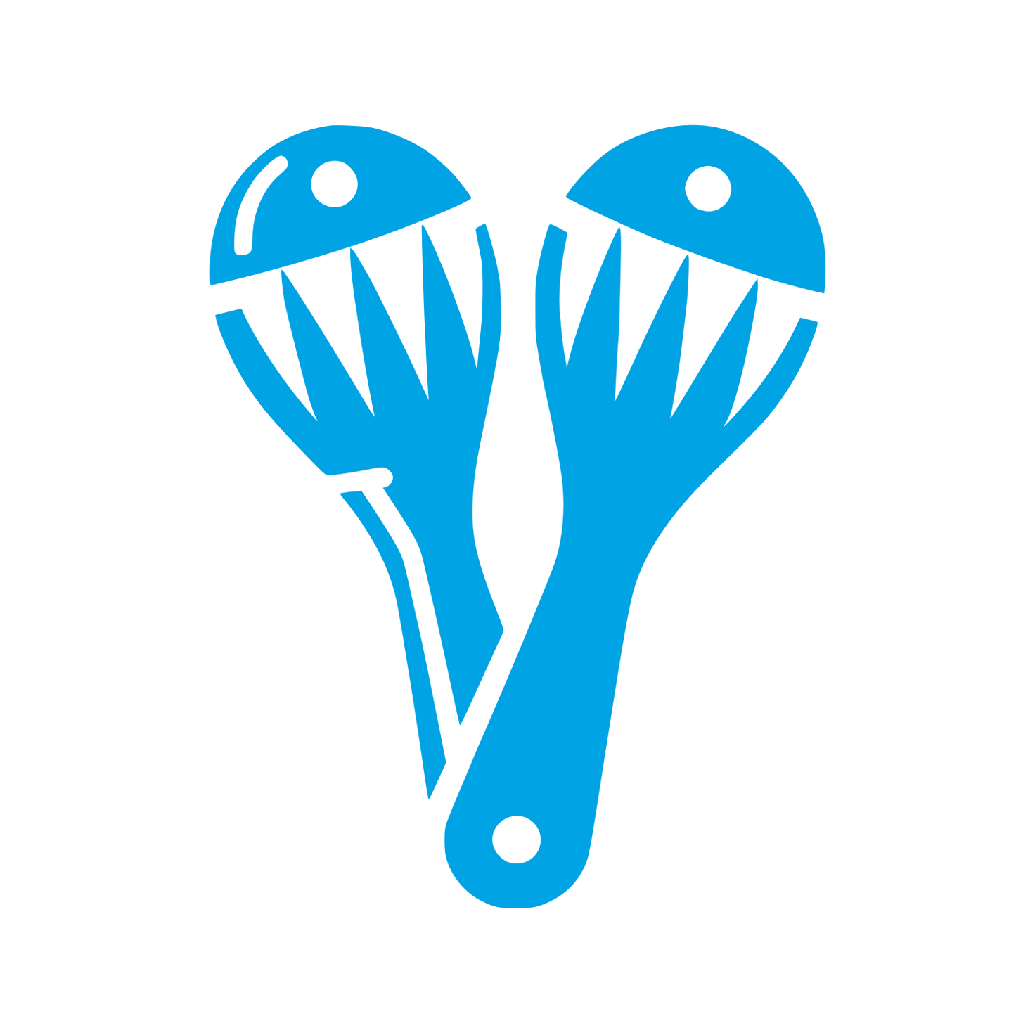 Maracas Logo Design #00a3e4