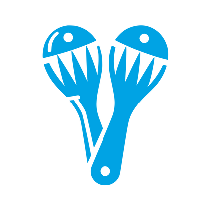 Maracas Logo Design #00a3e4