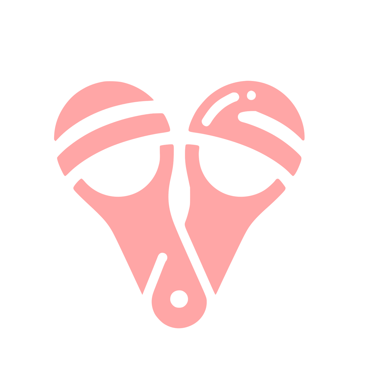 Logo with Heart Shape #ffa6a6
