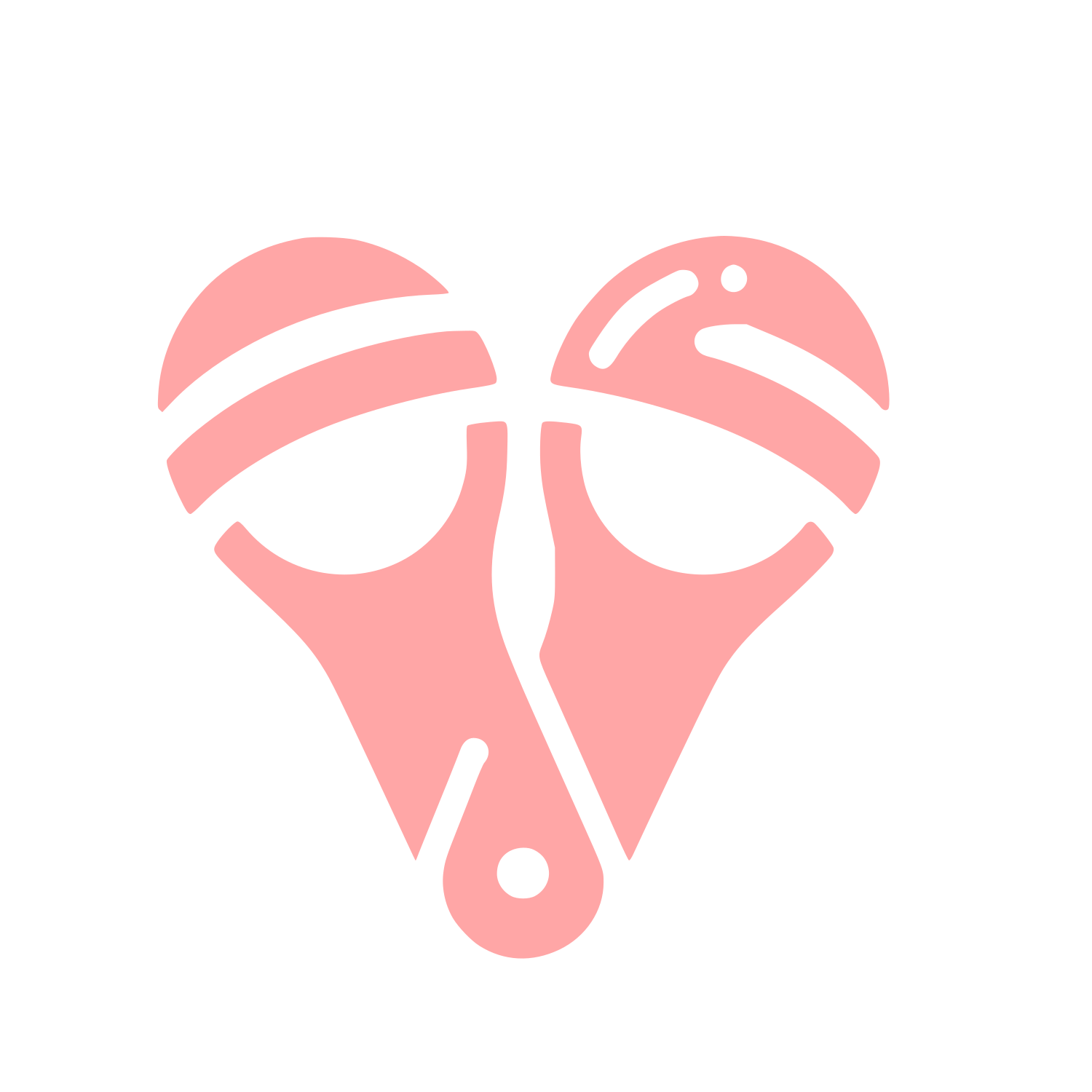 Logo with Heart Shape #ffa6a6