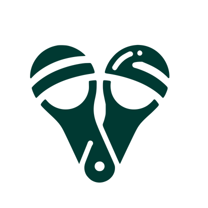 Logo with Heart Shape #003932