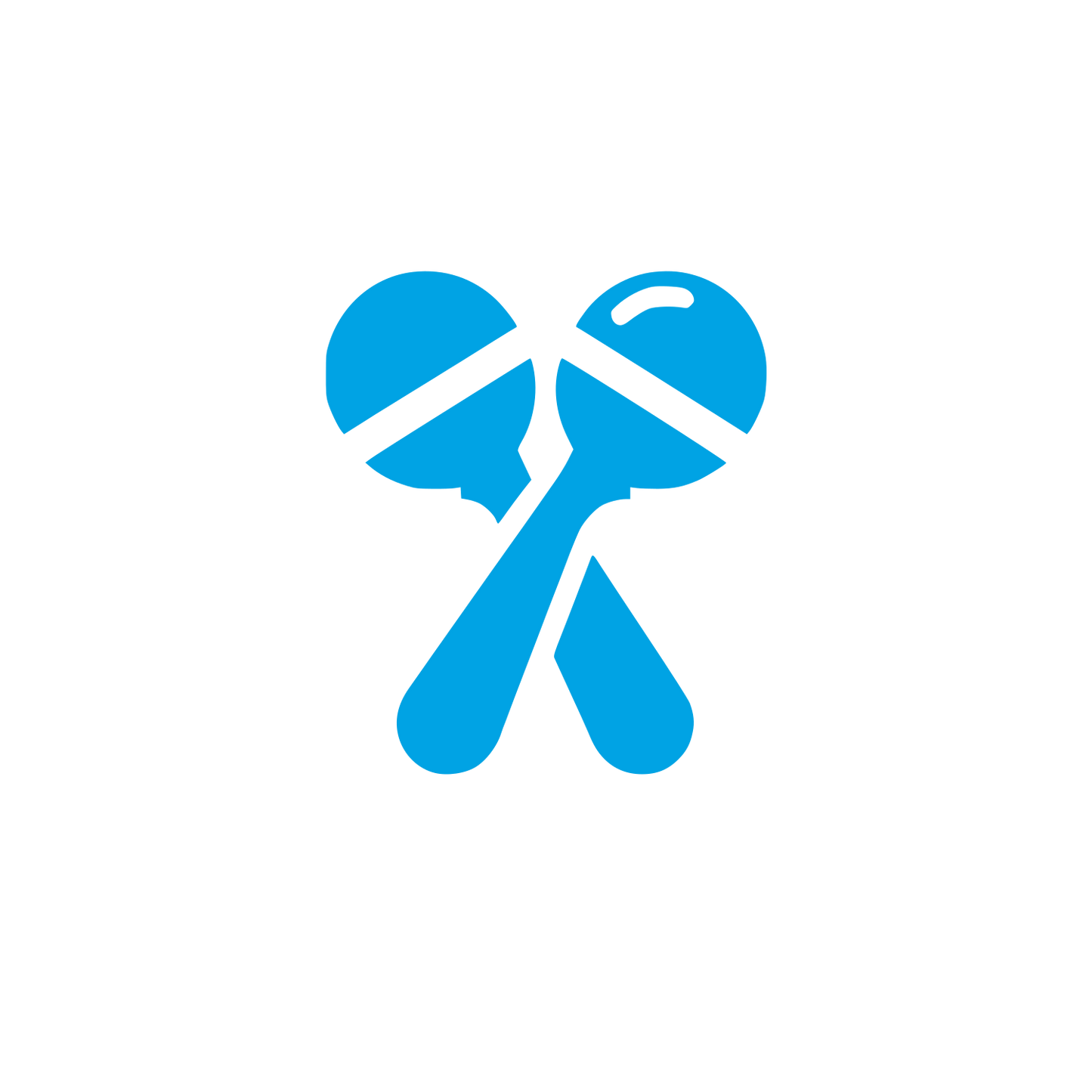 Maracas Logo Design #00a3e4