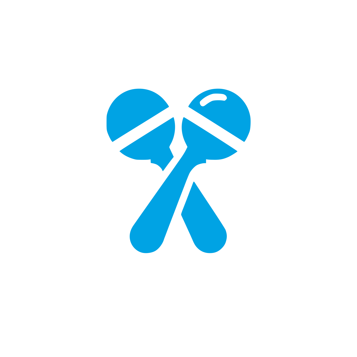 Maracas Logo Design #00a3e4