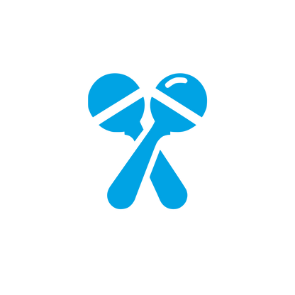 Maracas Logo Design #00a3e4
