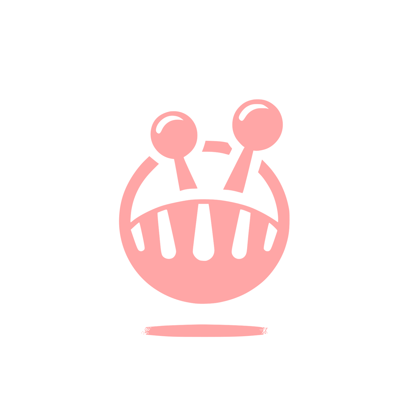 Castanets Black Logo #ffa6a6
