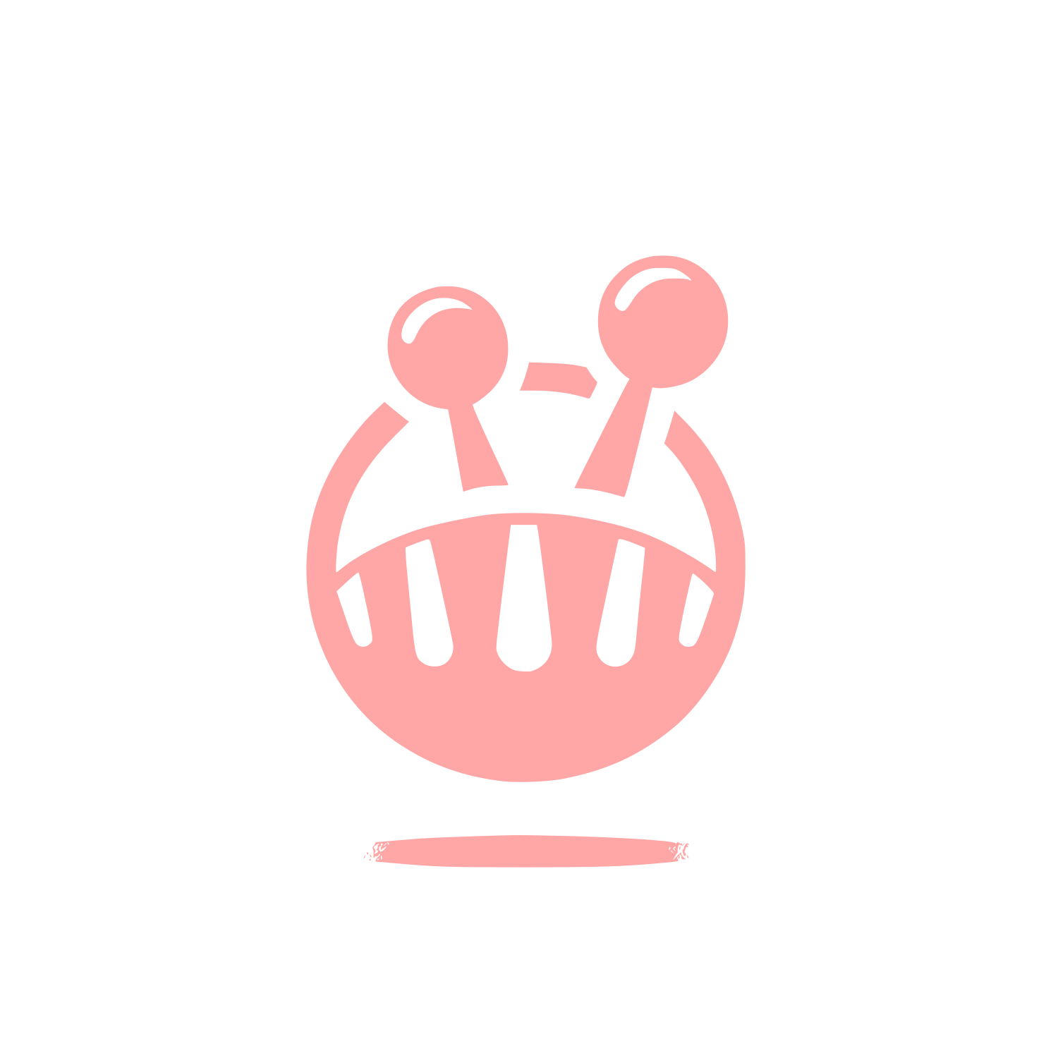 Castanets Black Logo #ffa6a6