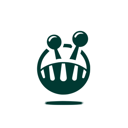 Castanets Black Logo #003932