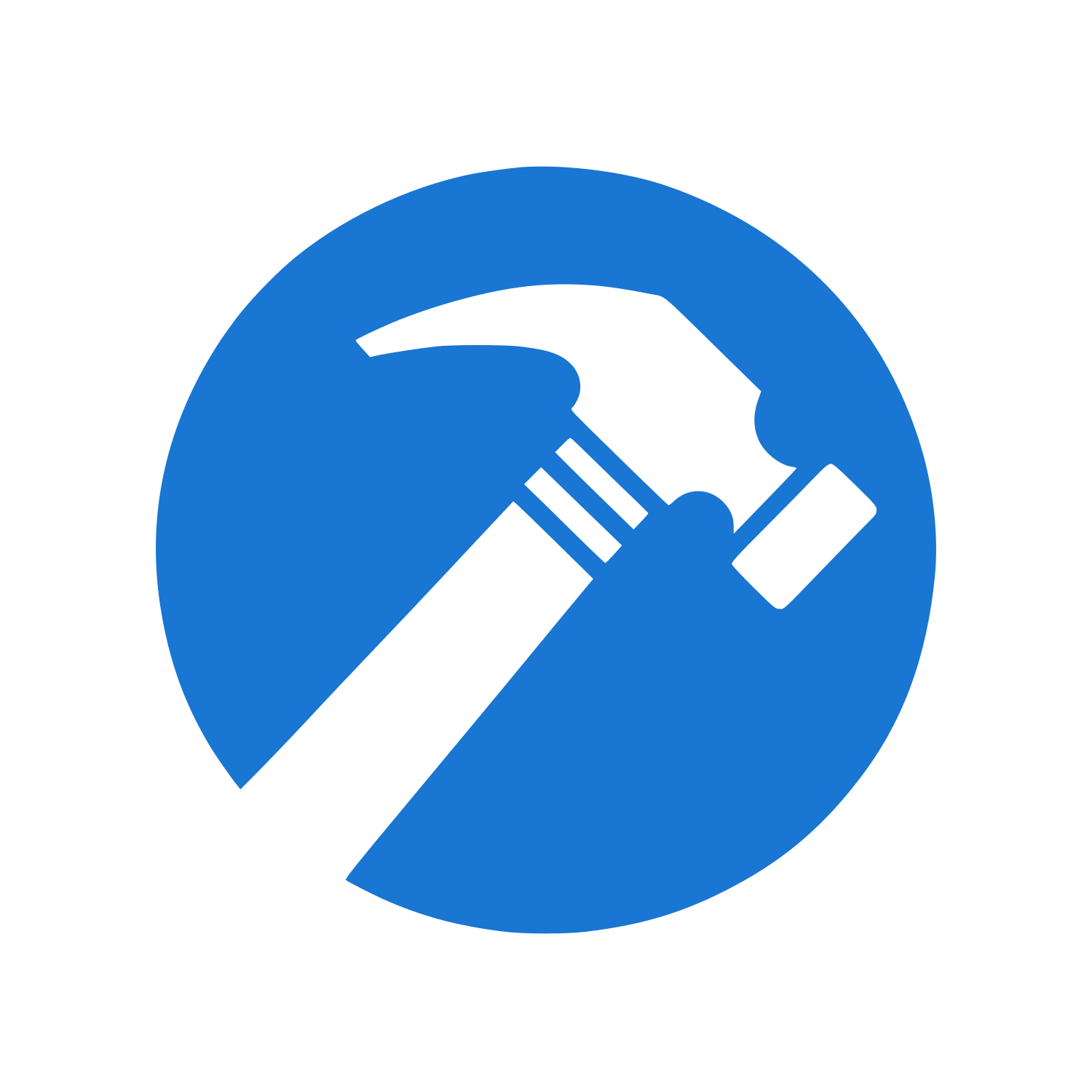 Hammer Tool Icon #1976D2