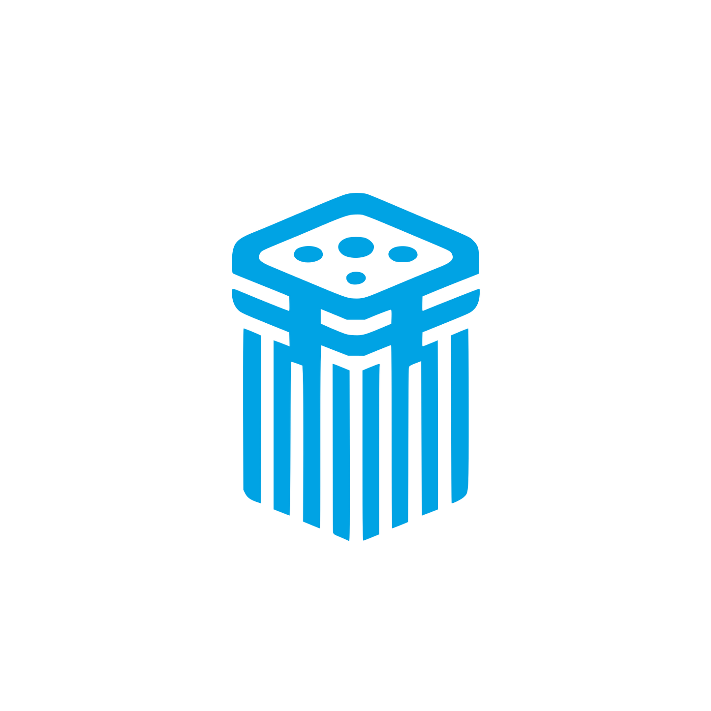Logo for Unique Design #00a3e4