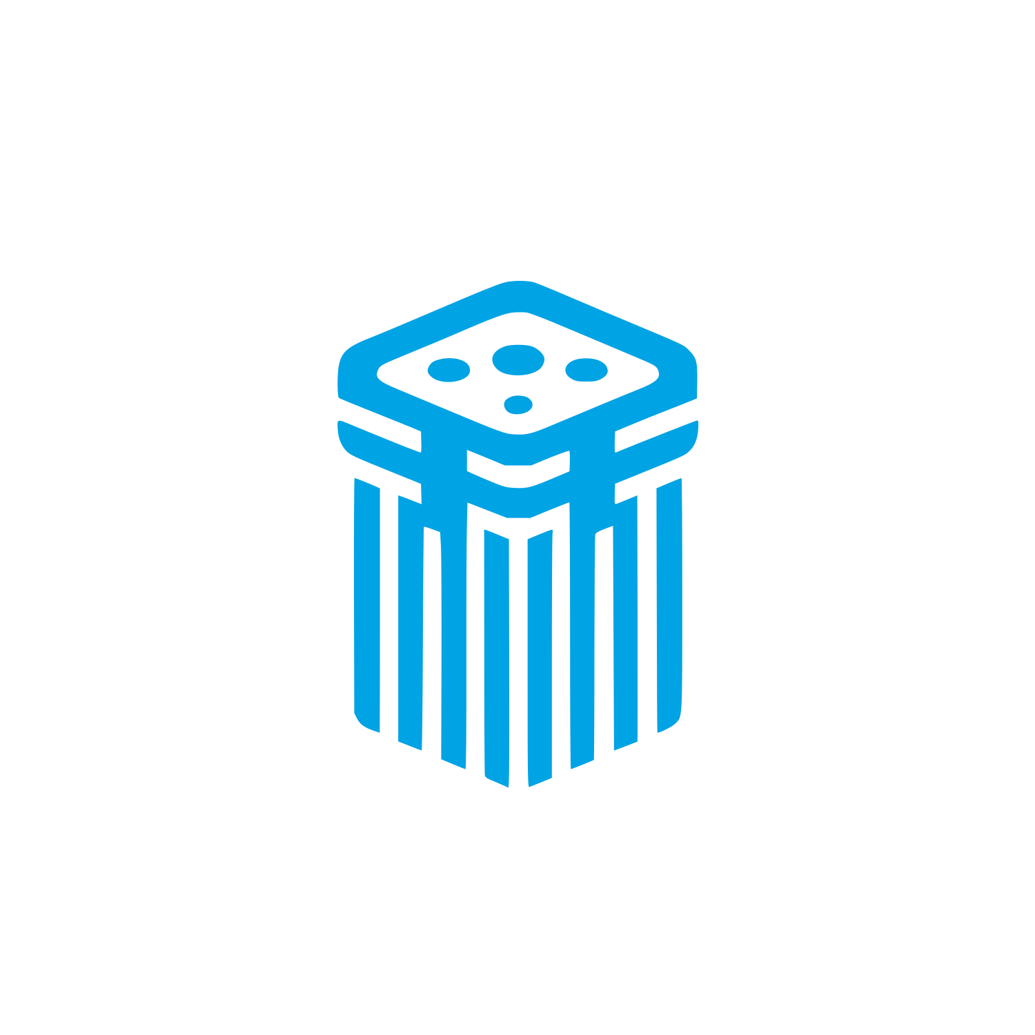 Logo for Unique Design #00a3e4