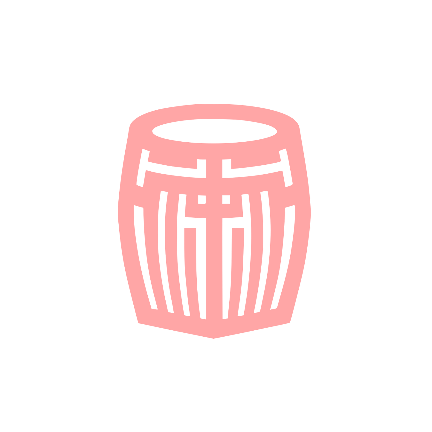 Barrel Logo Design #ffa6a6