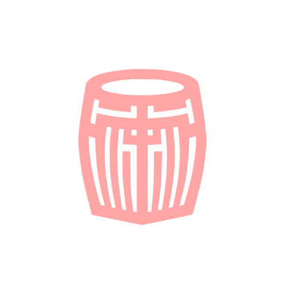 Barrel Logo Design #ffa6a6