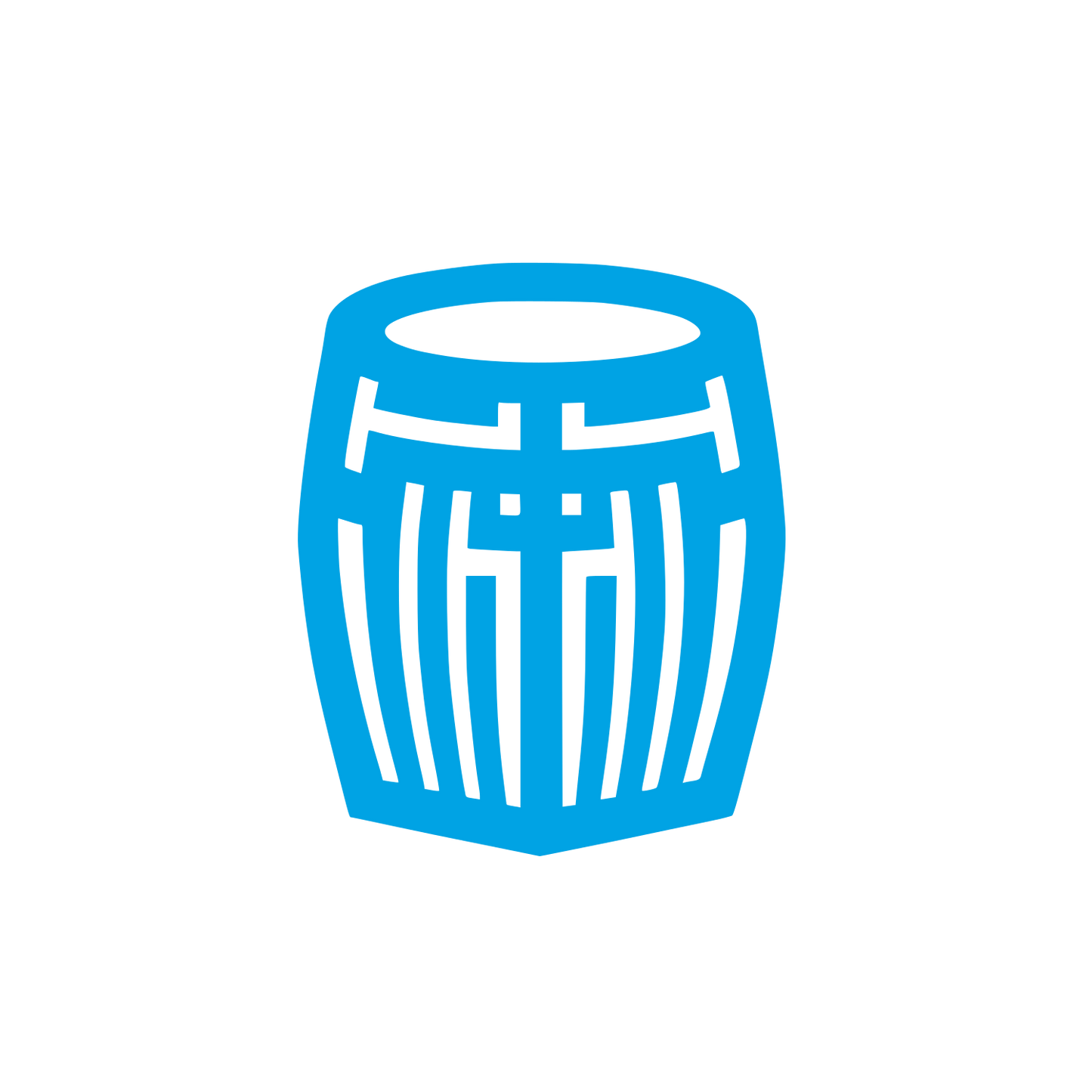 Barrel Logo Design #00a3e4