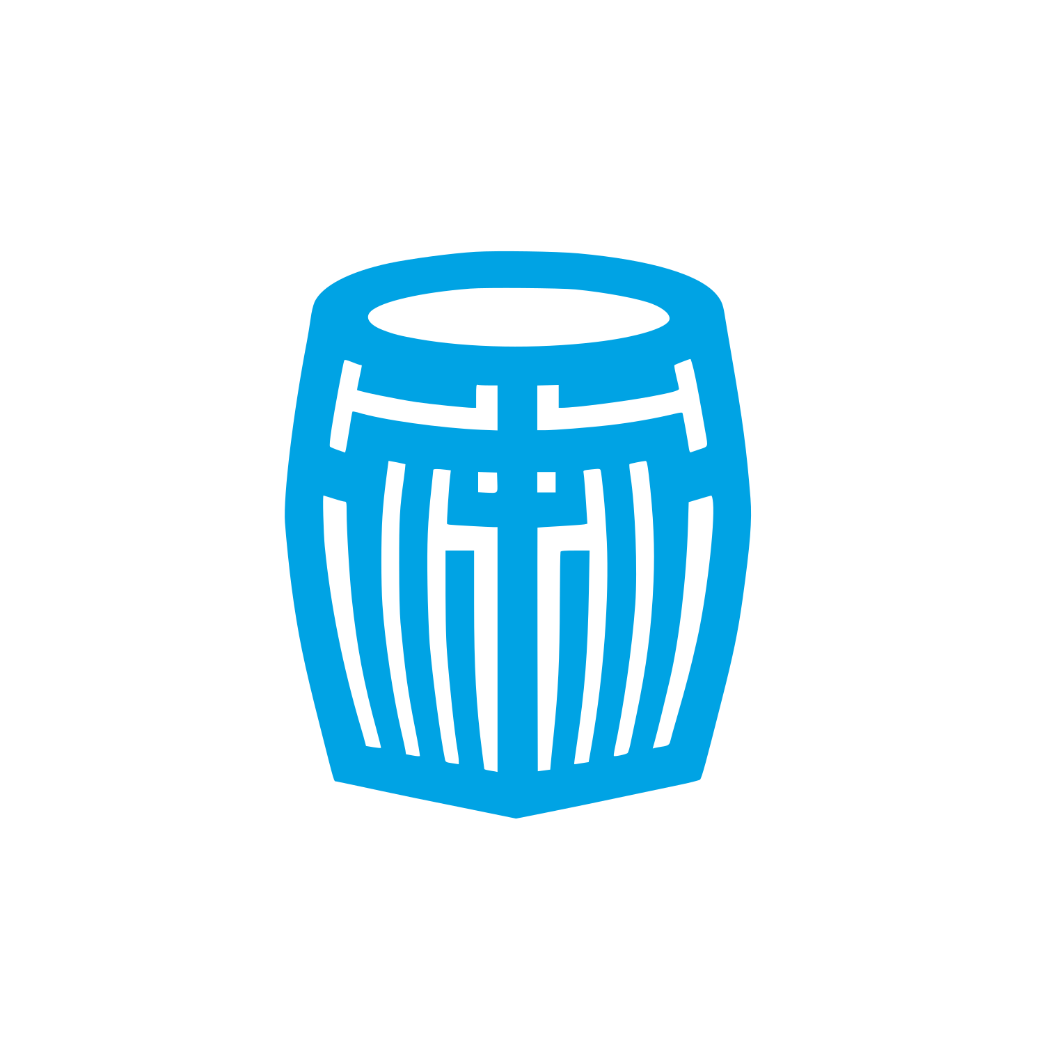 Barrel Logo Design #00a3e4