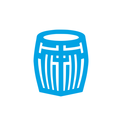 Barrel Logo Design #00a3e4