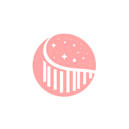 Space Theme Logo Design #ffa6a6