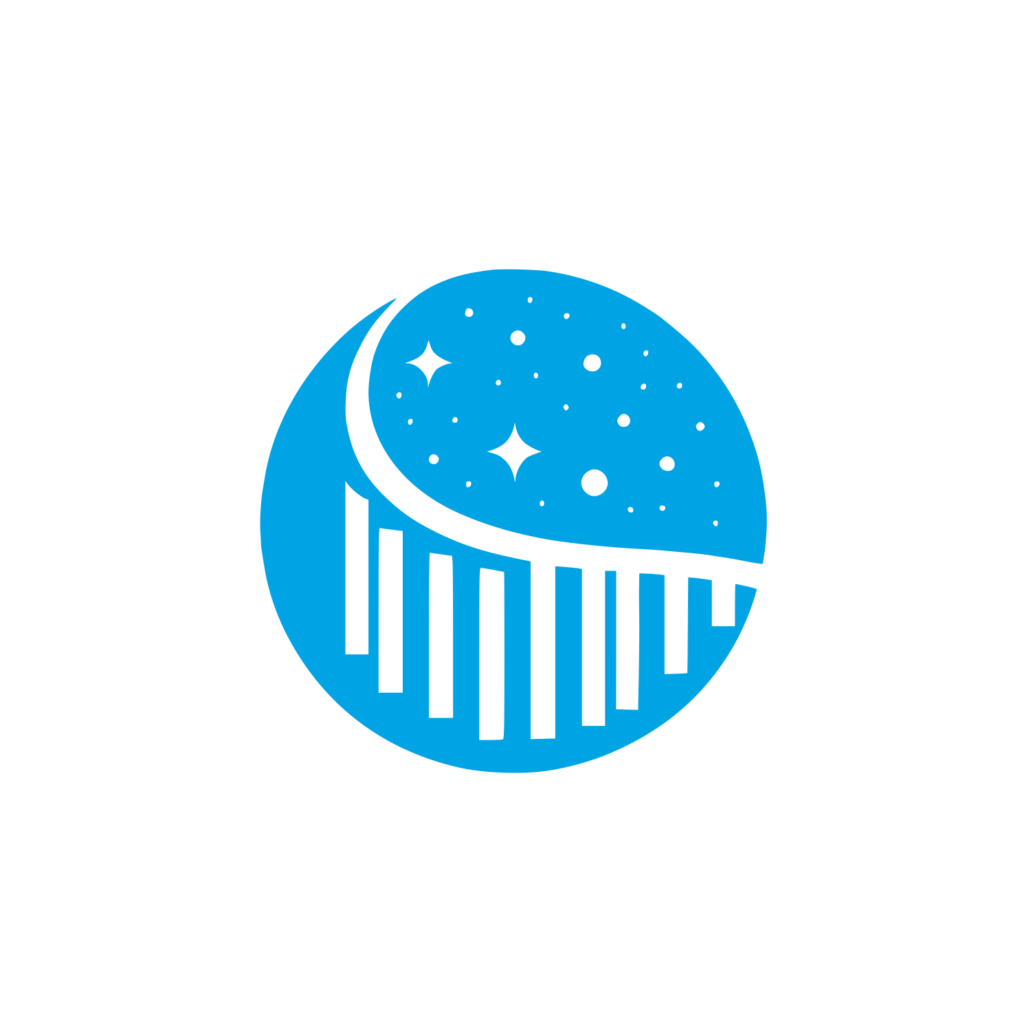 Space Theme Logo Design #00a3e4