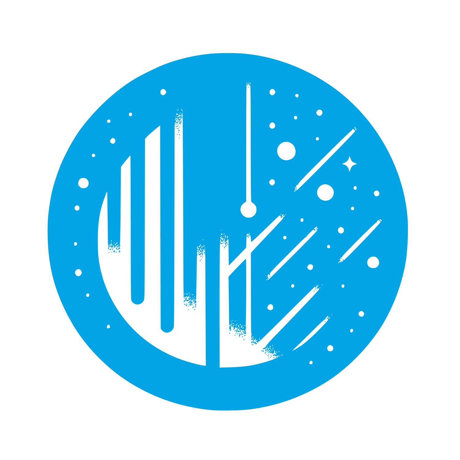 Space Logo #00a3e4