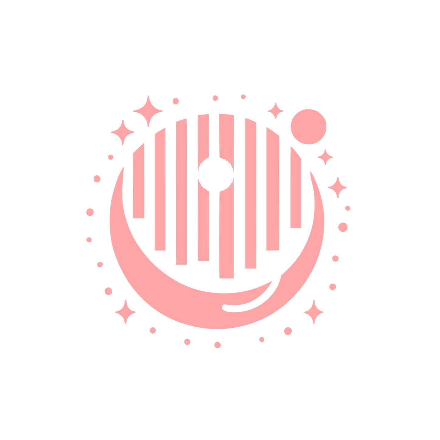 Geometric Space Logo #ffa6a6
