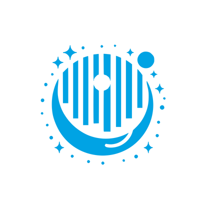 Geometric Space Logo #00a3e4