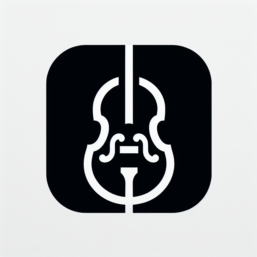 Logo Featuring Violin Design