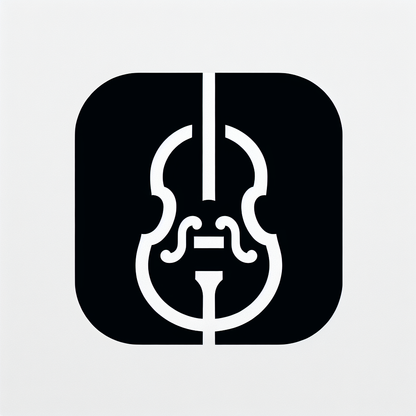 Logo Featuring Violin Design