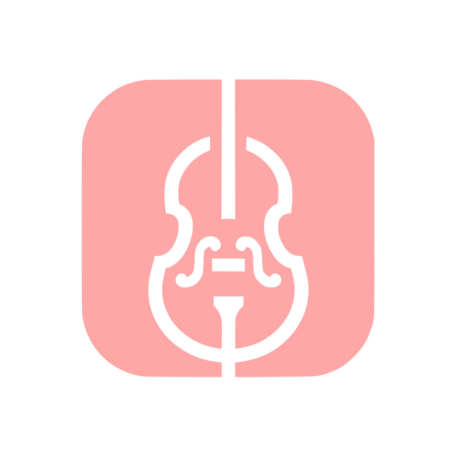 Logo Featuring Violin Design #ffa6a6