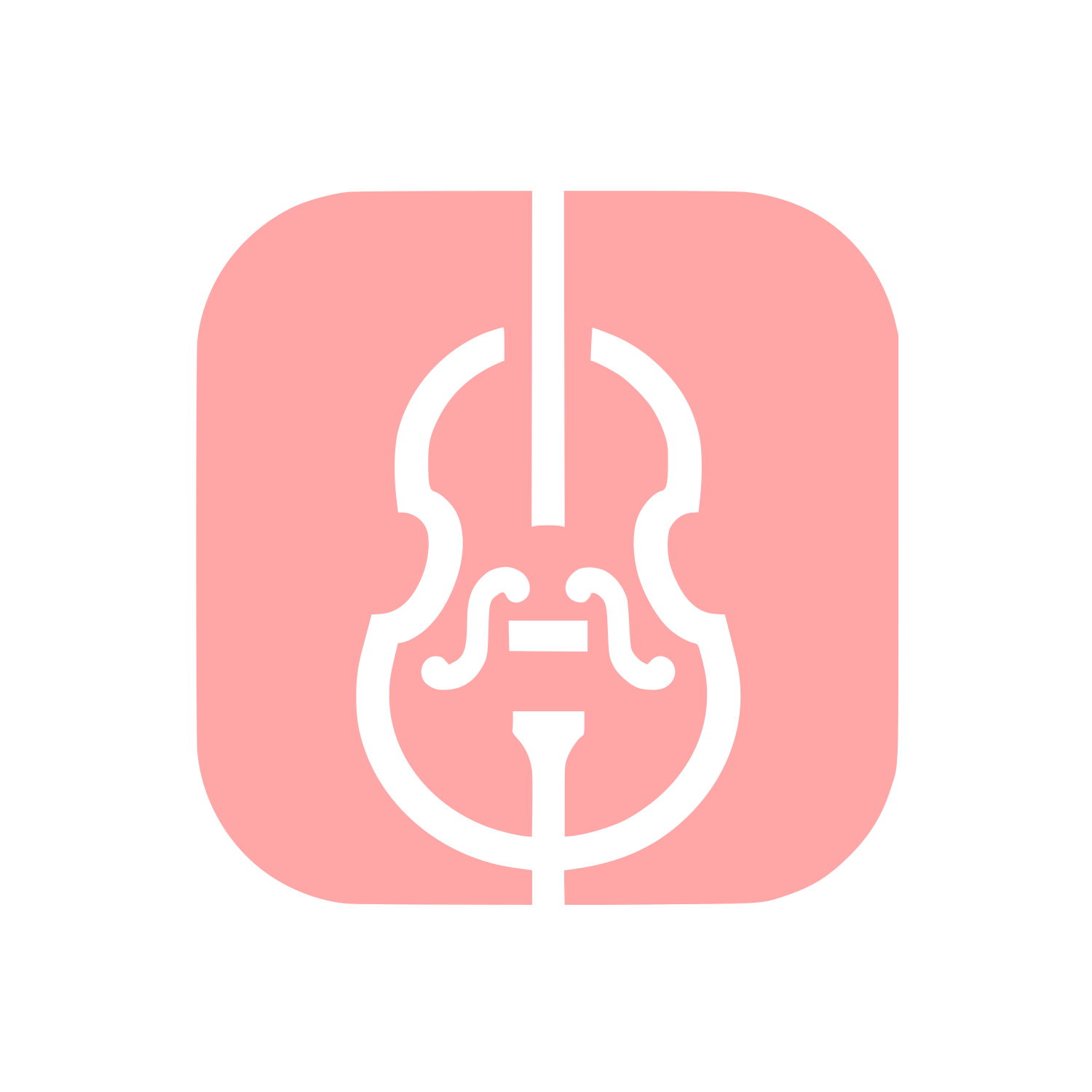 Logo Featuring Violin Design #ffa6a6