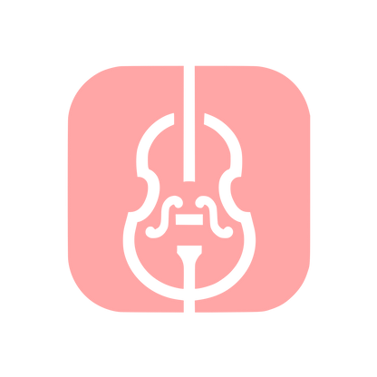 Logo Featuring Violin Design #ffa6a6