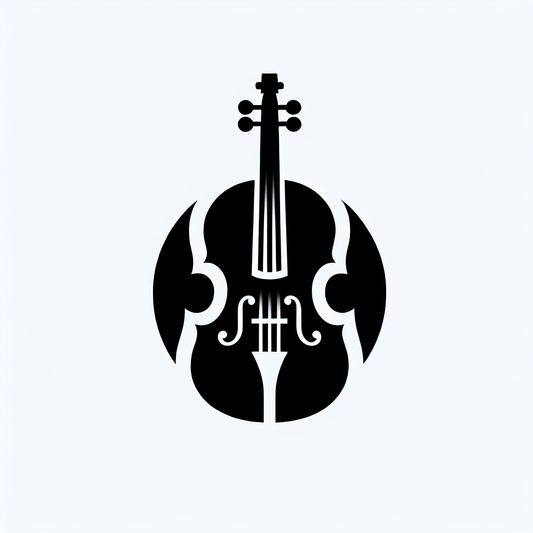 Fiddle Silhouette Logo