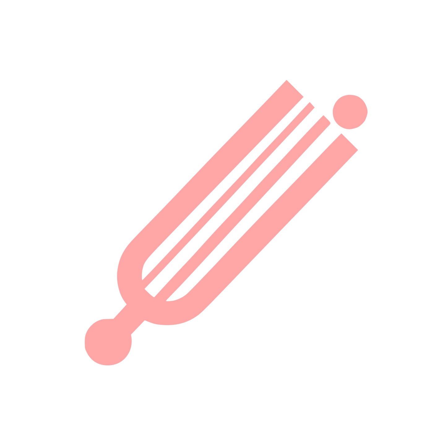 Tuning Fork Logo #ffa6a6