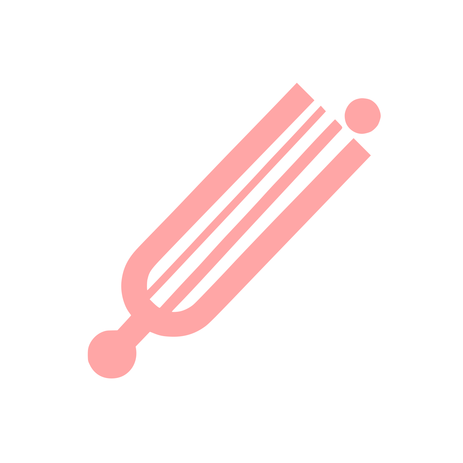 Tuning Fork Logo #ffa6a6