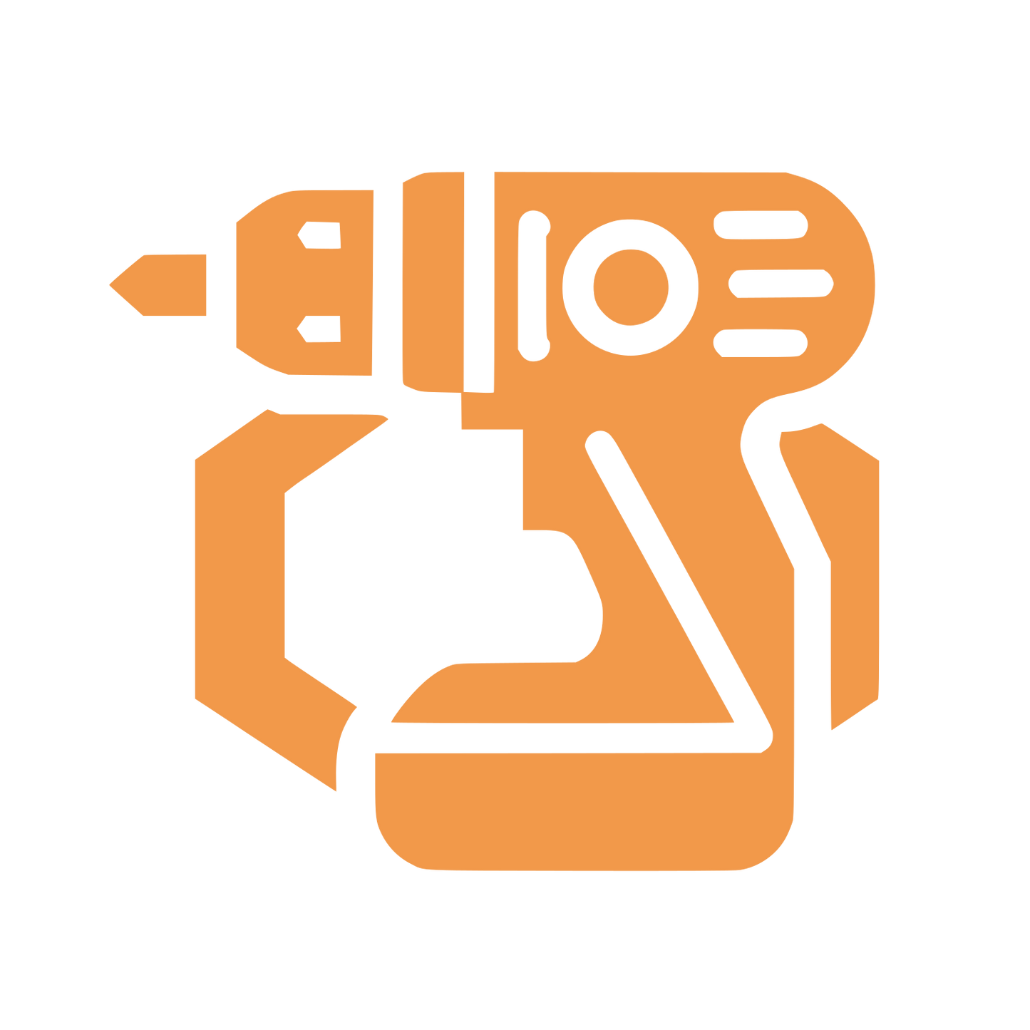 Power Drill Icon #F2994A