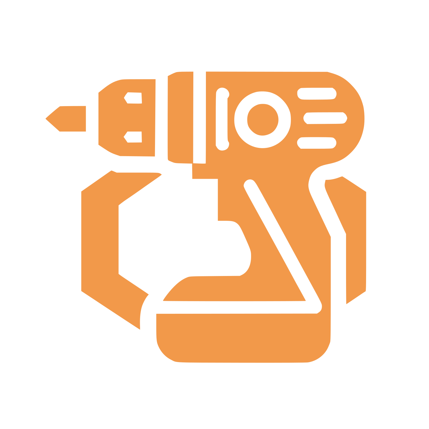 Power Drill Icon #F2994A