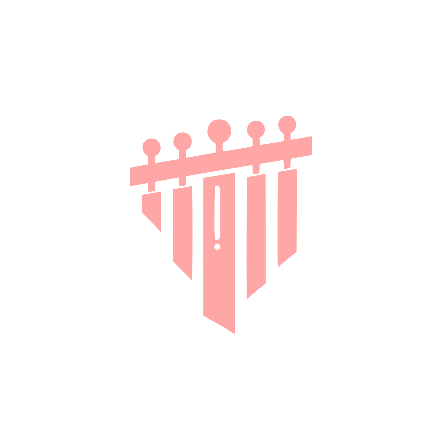 Wind Chimes Hanging Bell Icon #ffa6a6