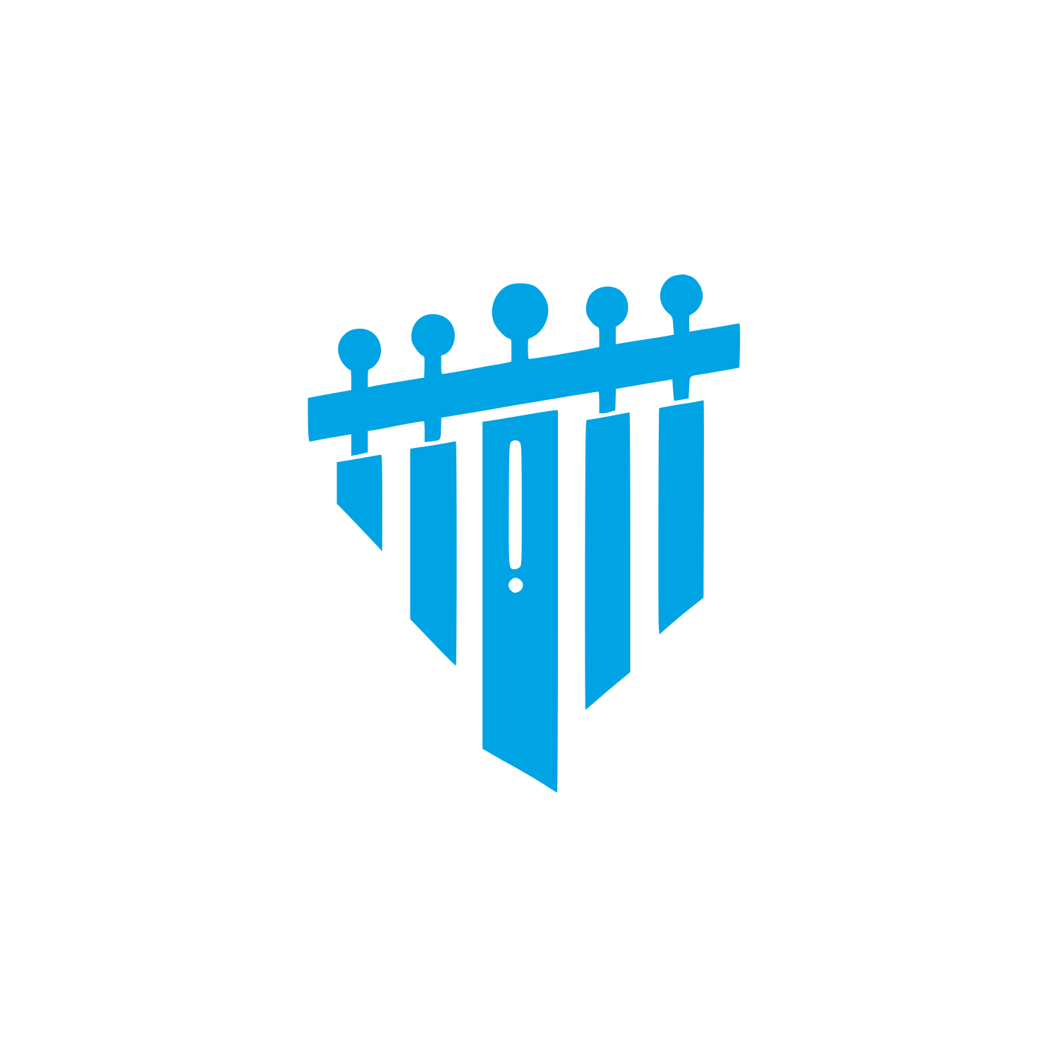 Wind Chimes Hanging Bell Icon #00a3e4