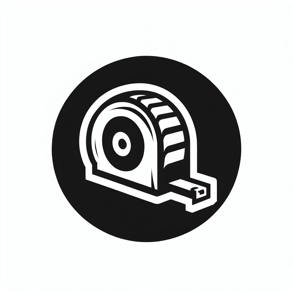 Tape Measure Circle Icon