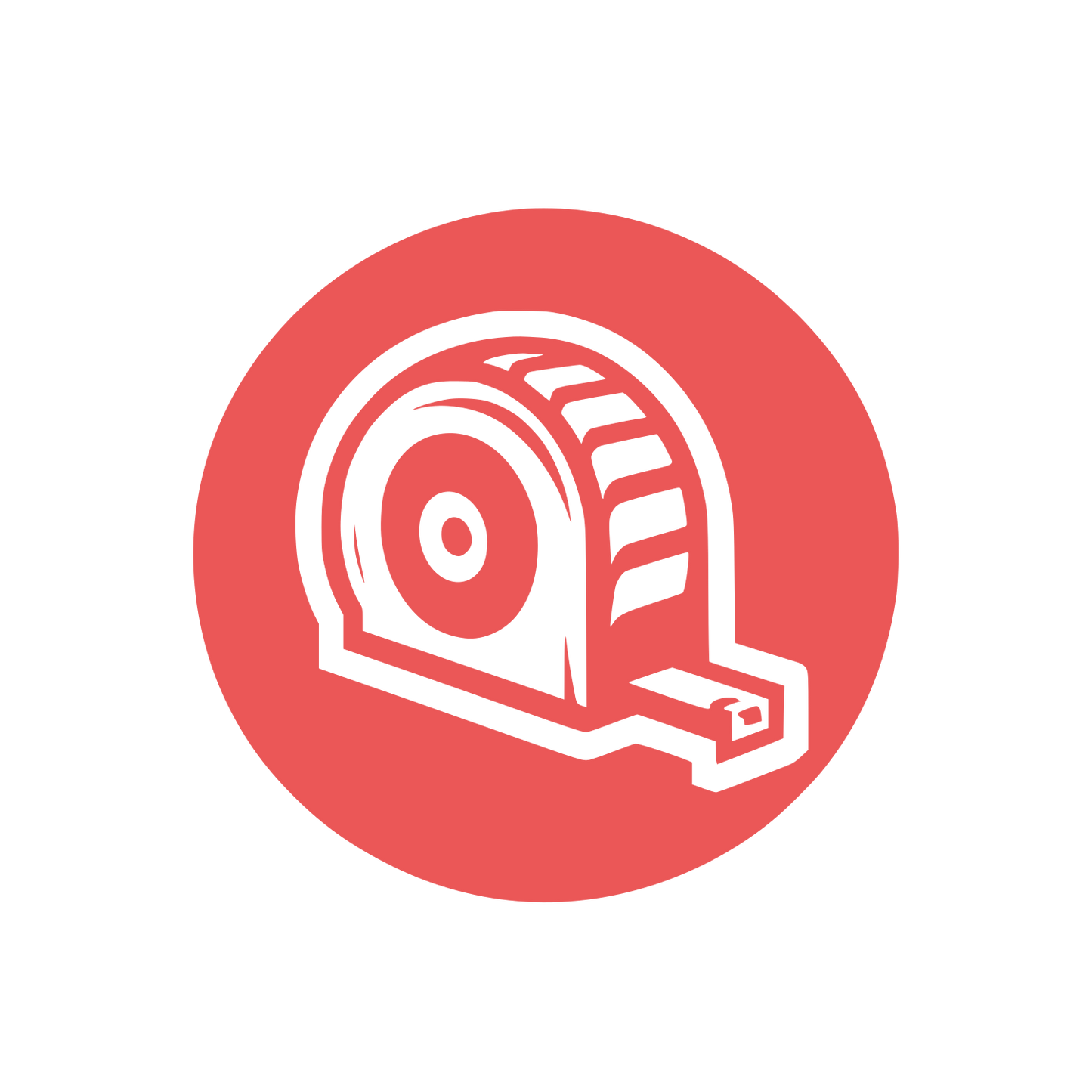 Tape Measure Circle Icon #EB5757
