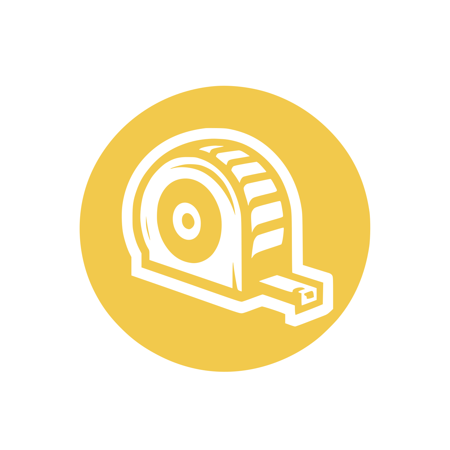Tape Measure Circle Icon #F2C94C