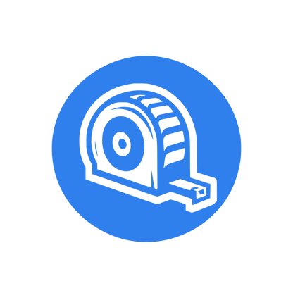Tape Measure Circle Icon #2F80ED
