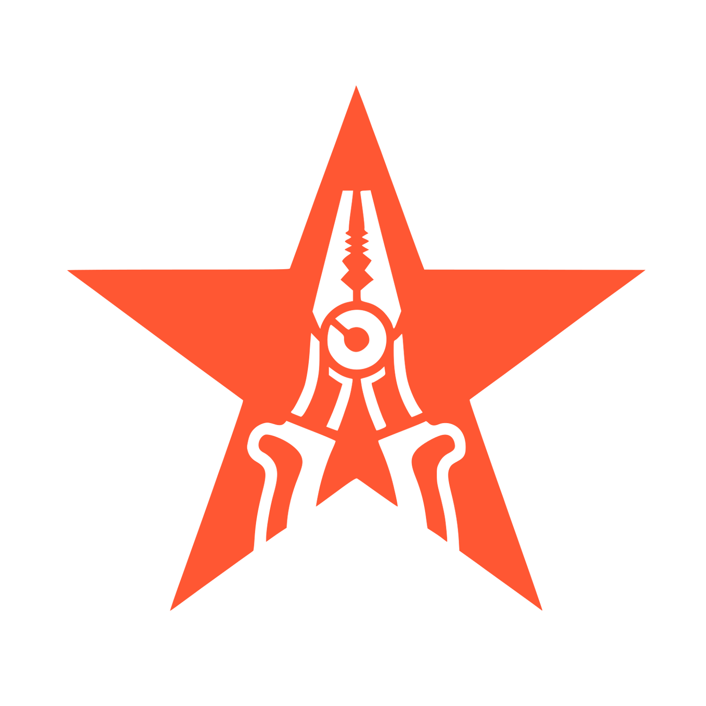 Pliers Star Logo #FF5733