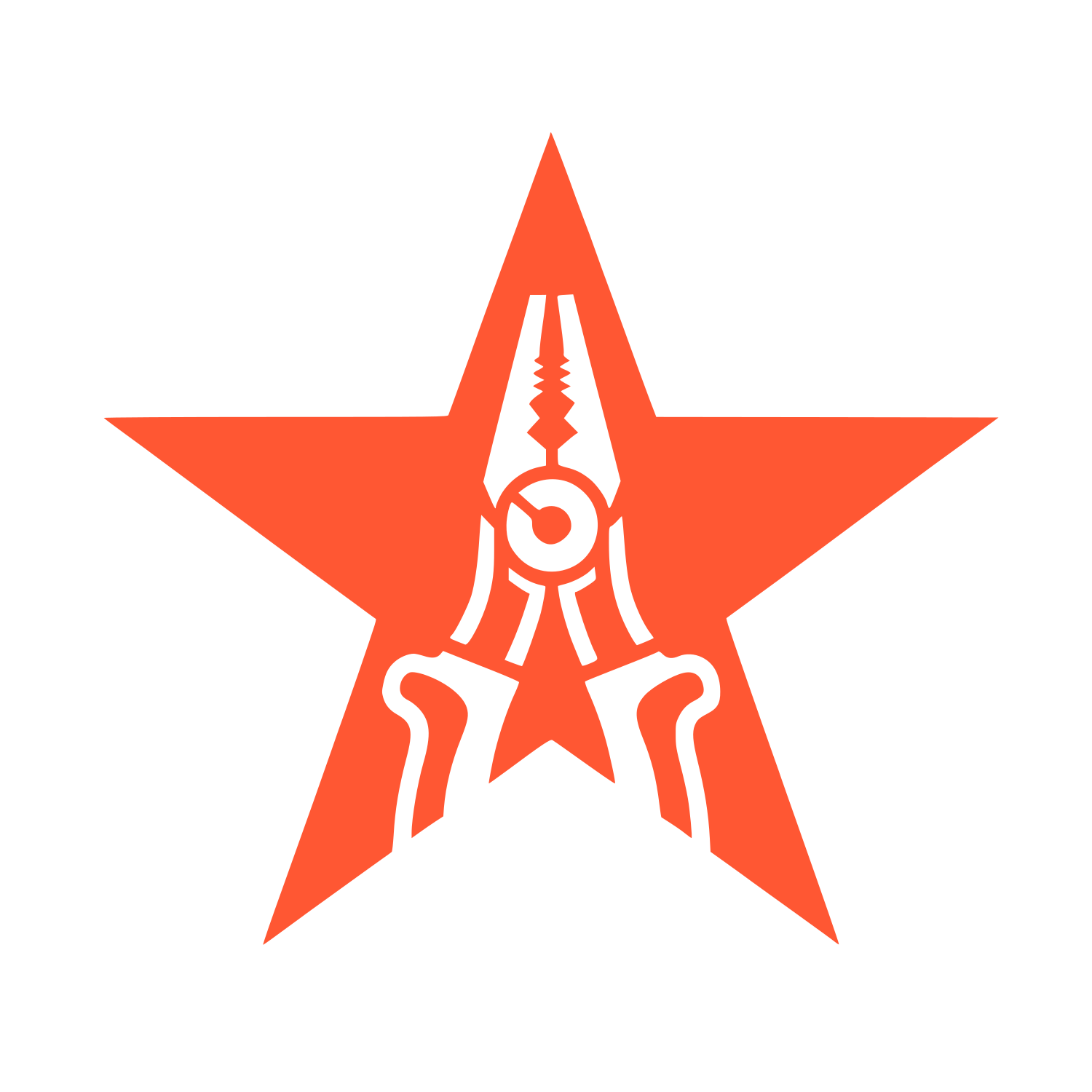 Pliers Star Logo #FF5733