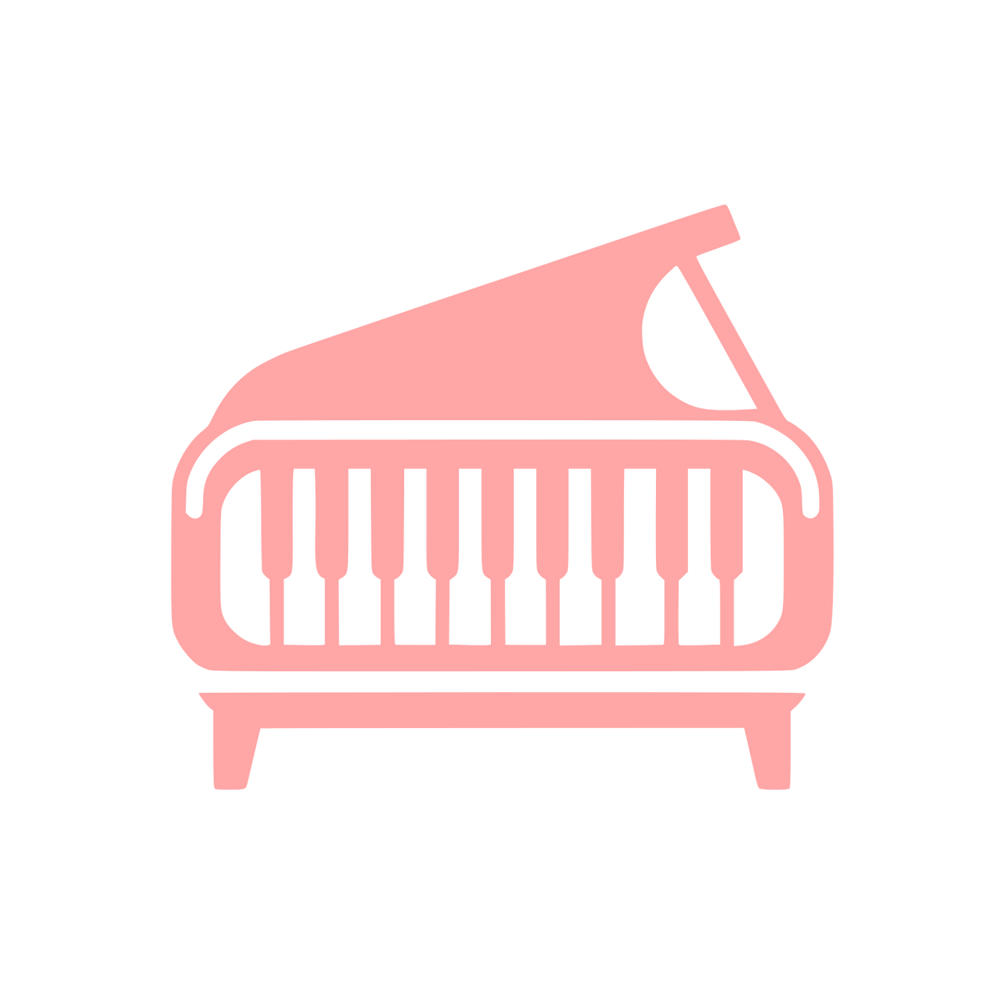 Piano Themed Logo #ffa6a6