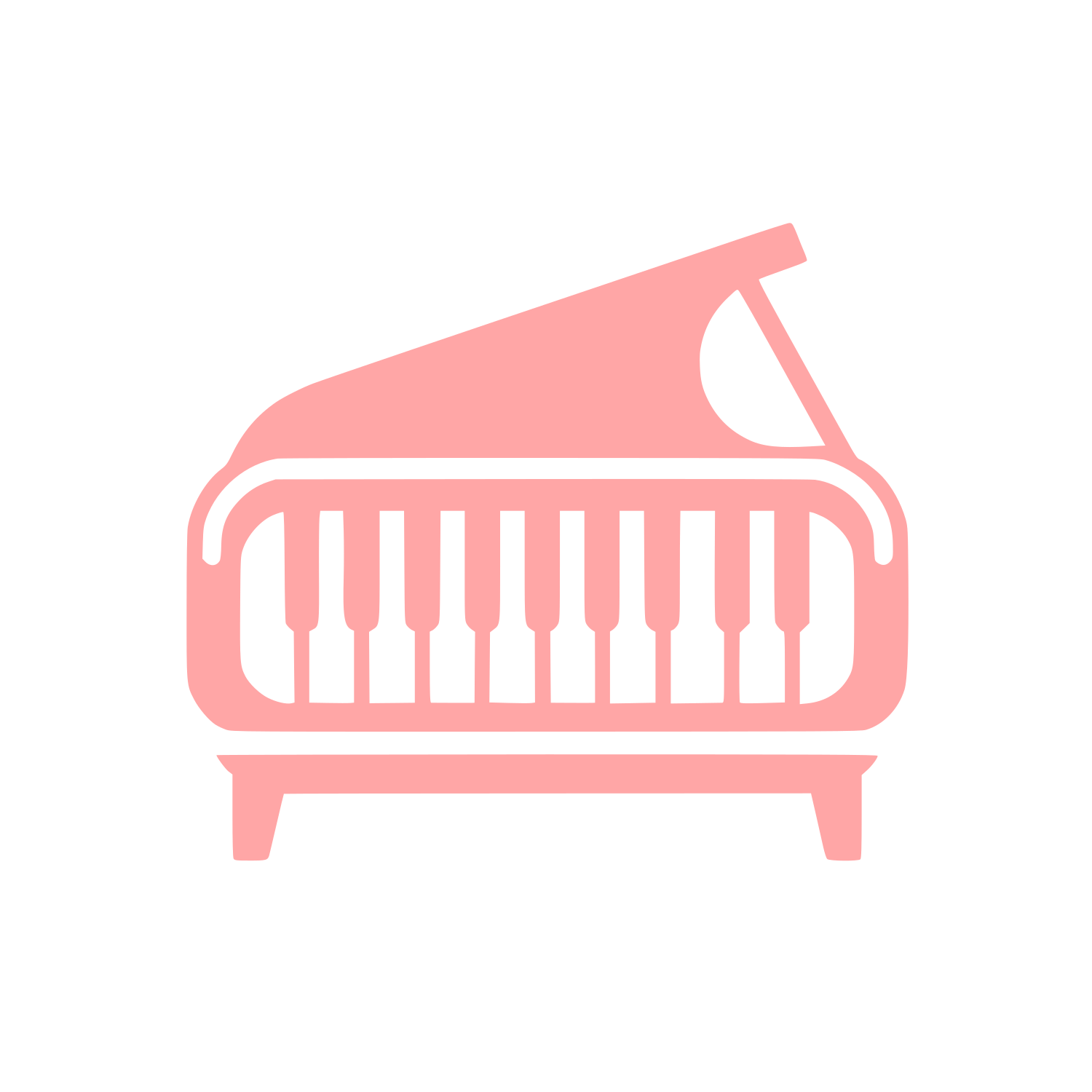 Piano Themed Logo #ffa6a6