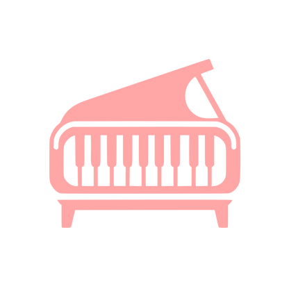 Piano Themed Logo #ffa6a6