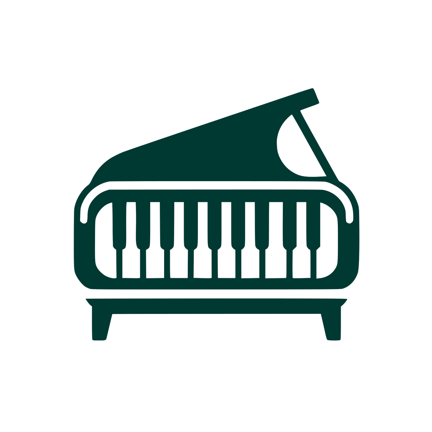 Piano Themed Logo #003932